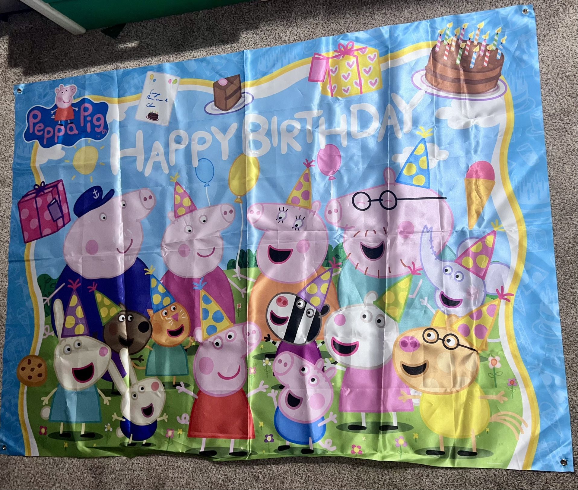 Peppa Pig happy Birthday Banner