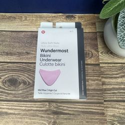 Lululemon Wundermost Nulu Mid Rise Bikini Underwear NWT Size L (VITP) IN BOX