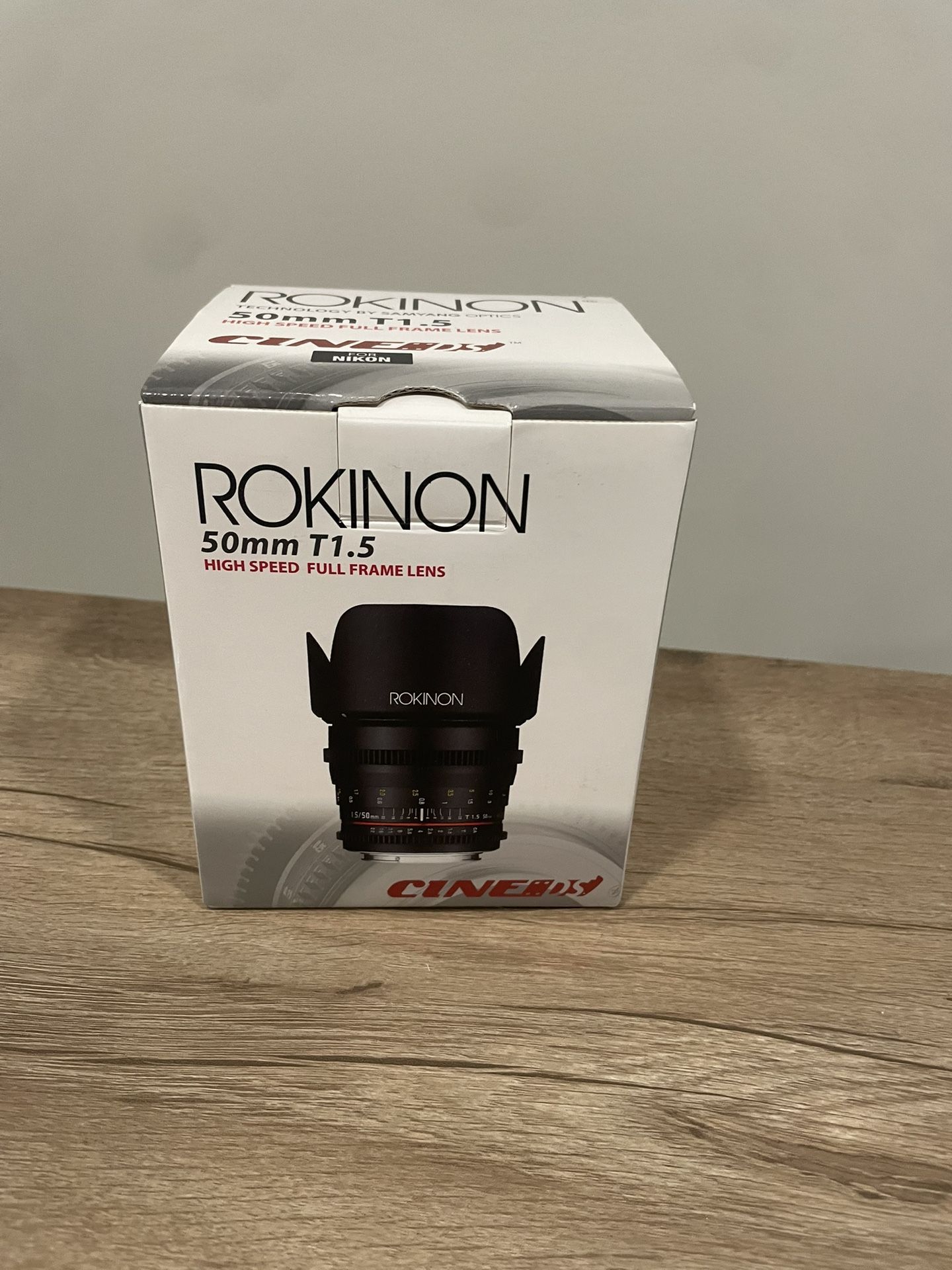 Rokinon 50MM T1.5 Lens For Nikon Camera