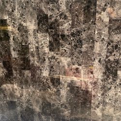 Very Nice Dining Table Counter Height Granite Top Black Legs 