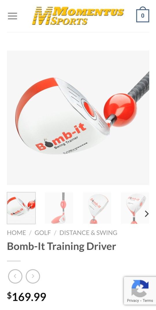 Momentus BOMB-IT Golf Swing trainer Mini Driver