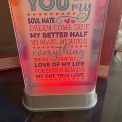 Valentines Plaques with lights