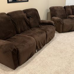 2 Recliner Couches