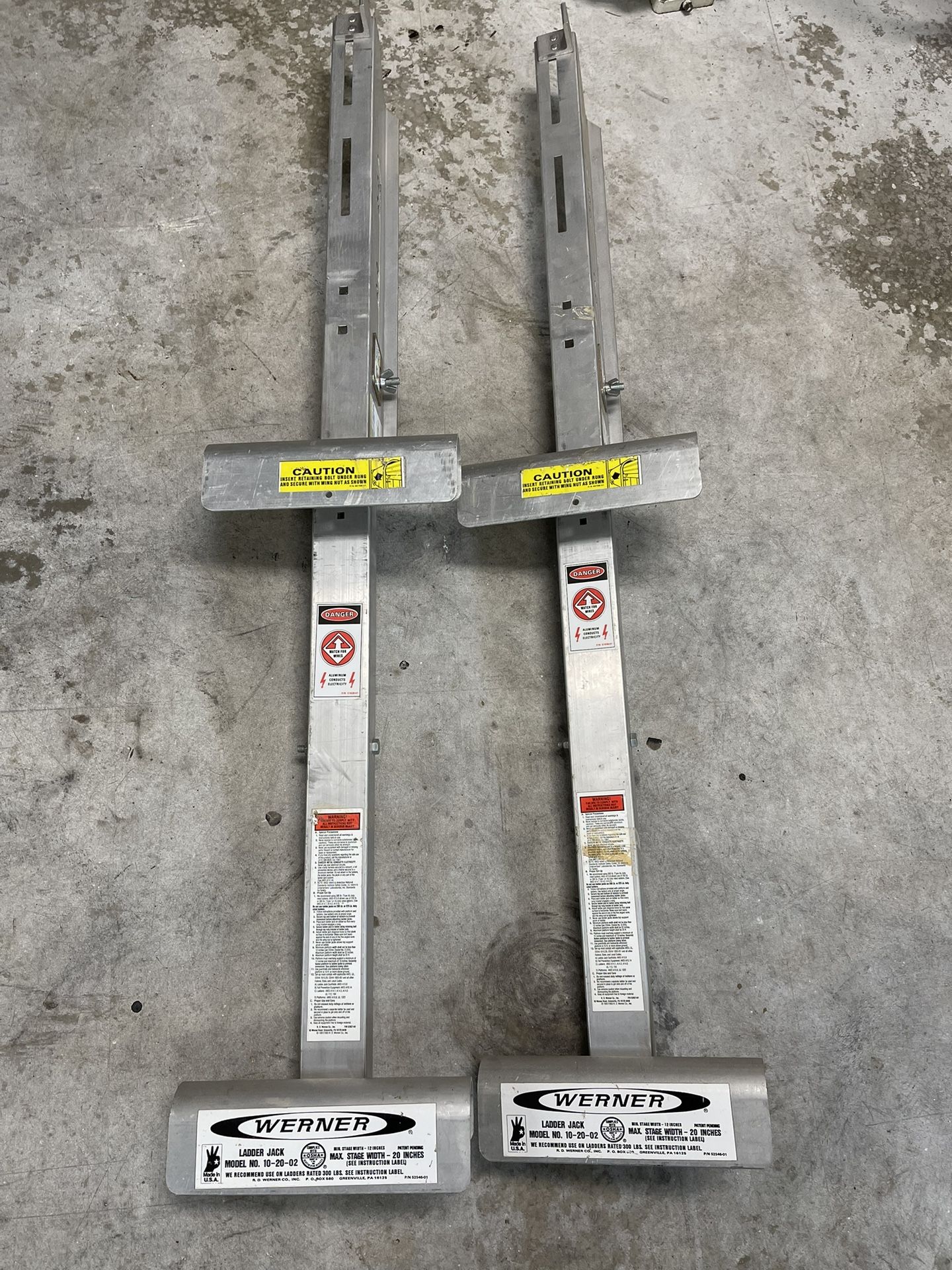 Werner Ladder Jacks Model 10-20-02