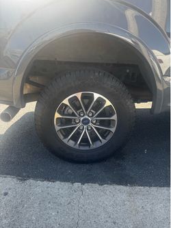 2018 Ford F-150 18” Alloy Wheels with Arroyo Tamarock A/T tires (very good condition)