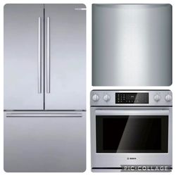 🔥NEW BOSCH Refrigerator, stove, & Dishwasher (priced separately)‼️