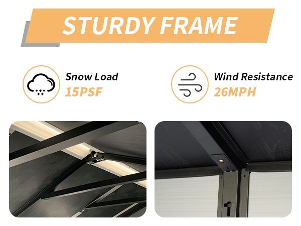 Upgraded 8x6ft Outdoor Resin Garden Shed with Floor and 2 Windows, Plastic Patio Outdoor Storage Shed with Lockable Door for Garden Tools, Bicycles, T