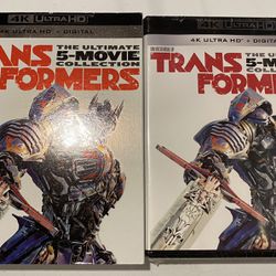 Transformers 5 Movie Collection 4k with slipcover