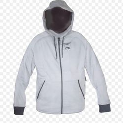 Milwaukee M12 Heated Hoodie (Gray) - Size medium- BATTERY NOT INCLUDED