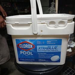 Clorox extra blue chlorinating tablets 25 lbs
