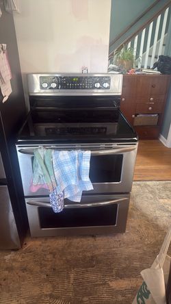 Double oven range electric