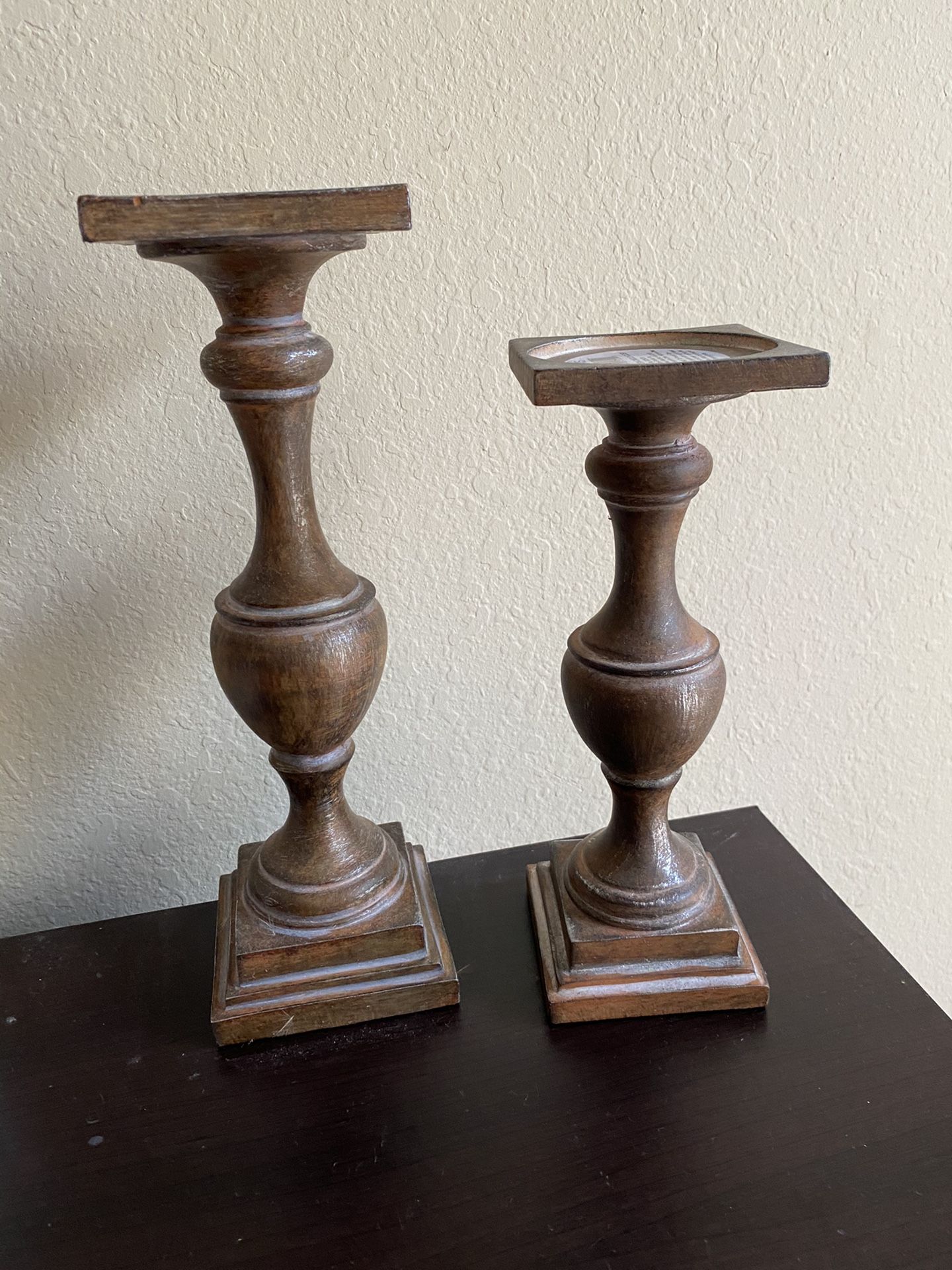 Wood candle holders mordern farmhouse PICK UP TODAY