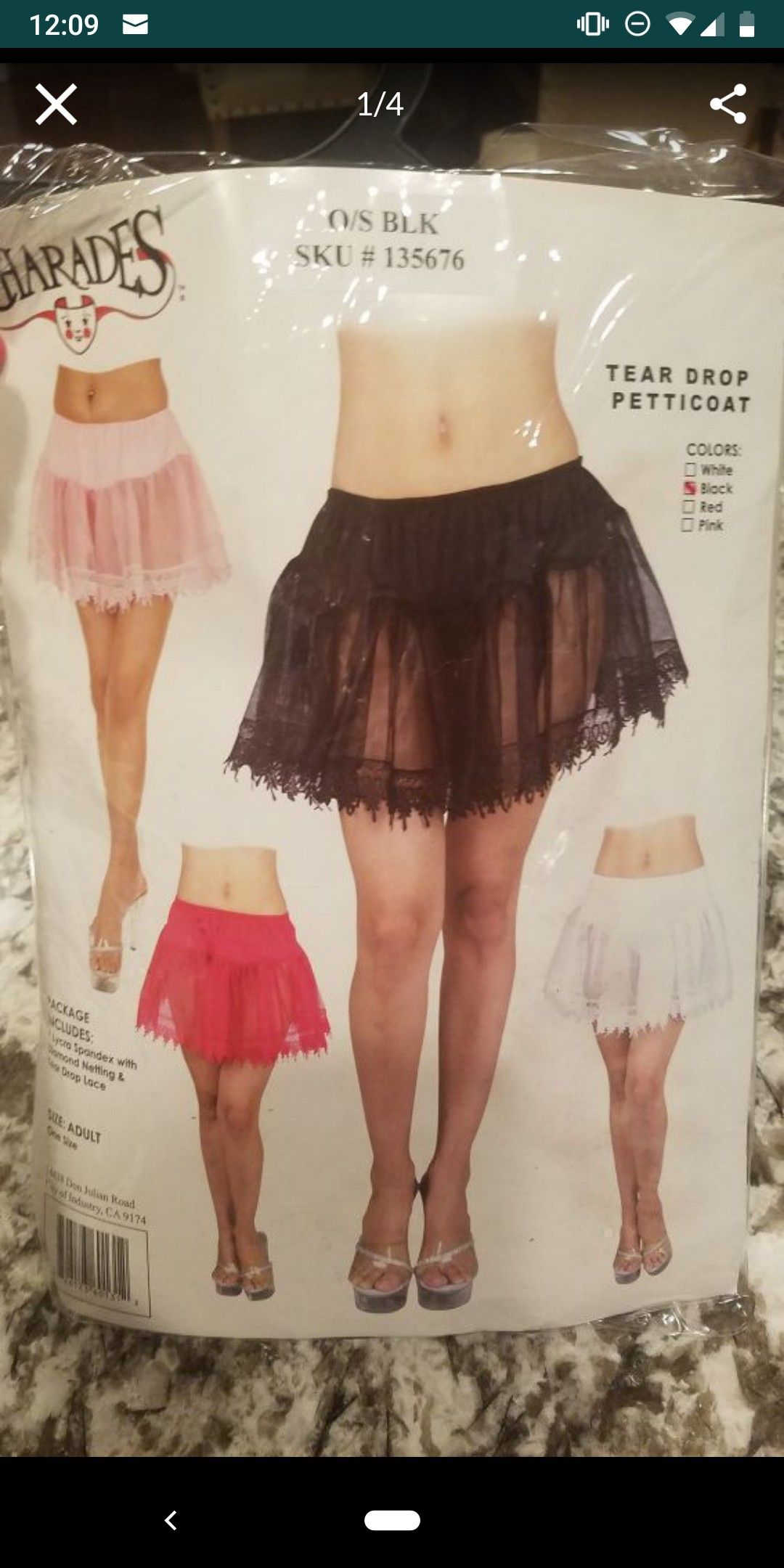 Petticoat for Halloween Costume