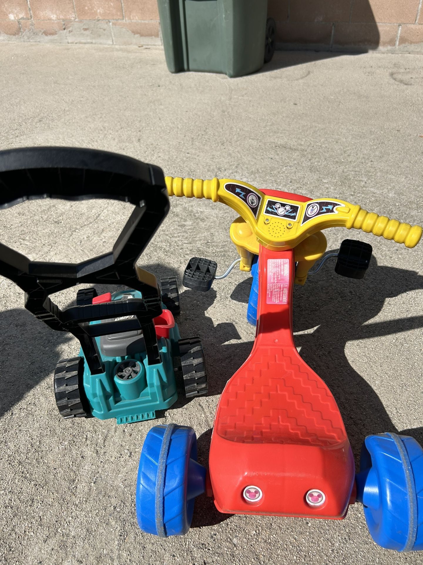 Toddler Bike & Lawnmower Toy