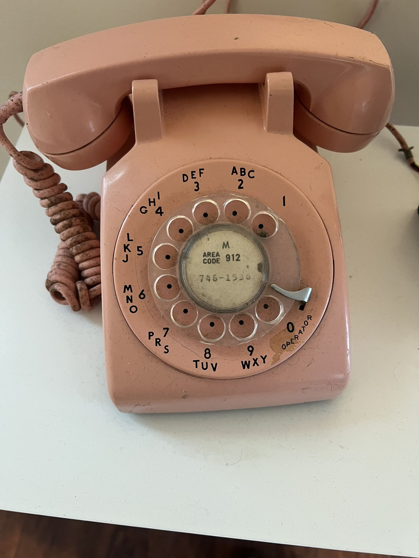 Vintage Pink Rotary Phone