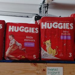Huggies little movers Size:  and More ($8 each)