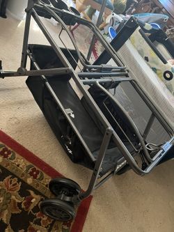 Joovy Twinroo Double stroller w/ Chicco Car seat Adapters