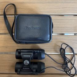 Brookstone Mini Spectator Binoculars & Case