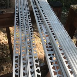 Tile Ends 1/2 Inch 8 Ft Long. 12 Pieces Aluminum Color