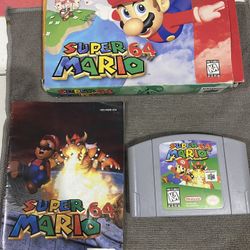 Super Mario 64 - Original Cartridge, Box And Manual