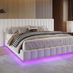 New Bedframe In Box With Led Lights 