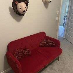 Red Couch Love Seat 