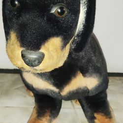 Big Stuffed Rottweiler Dog
