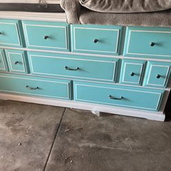 Solid Wood Dresser With Fun Decals