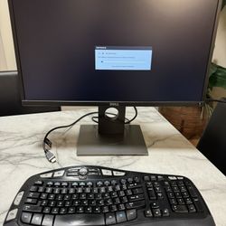 Dell Monitor & Logitech Wireless Keyboard