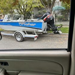 1996 Fisher 18’ 115 Hp Seats 4 Fall Run Tune Up