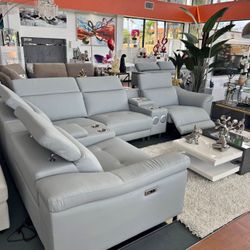 New Sectional With Bluetooth System And USB Charger 🔥 Finance Available No Credit Needed 🥰