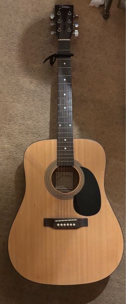 Johnson Acoustic Guitar - Natural Wood