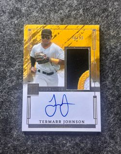 2023 Panini Impeccable Baseball - Termarr Johnson - #’d 40/99 - Elegance AU/JSY RC