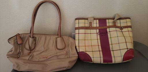 Left GUESS, right COACH