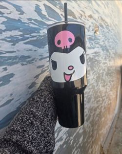 Kuromi Tumbler with Straw