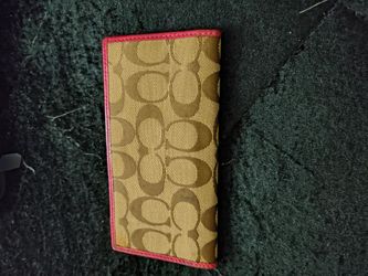 Coach check book holder
