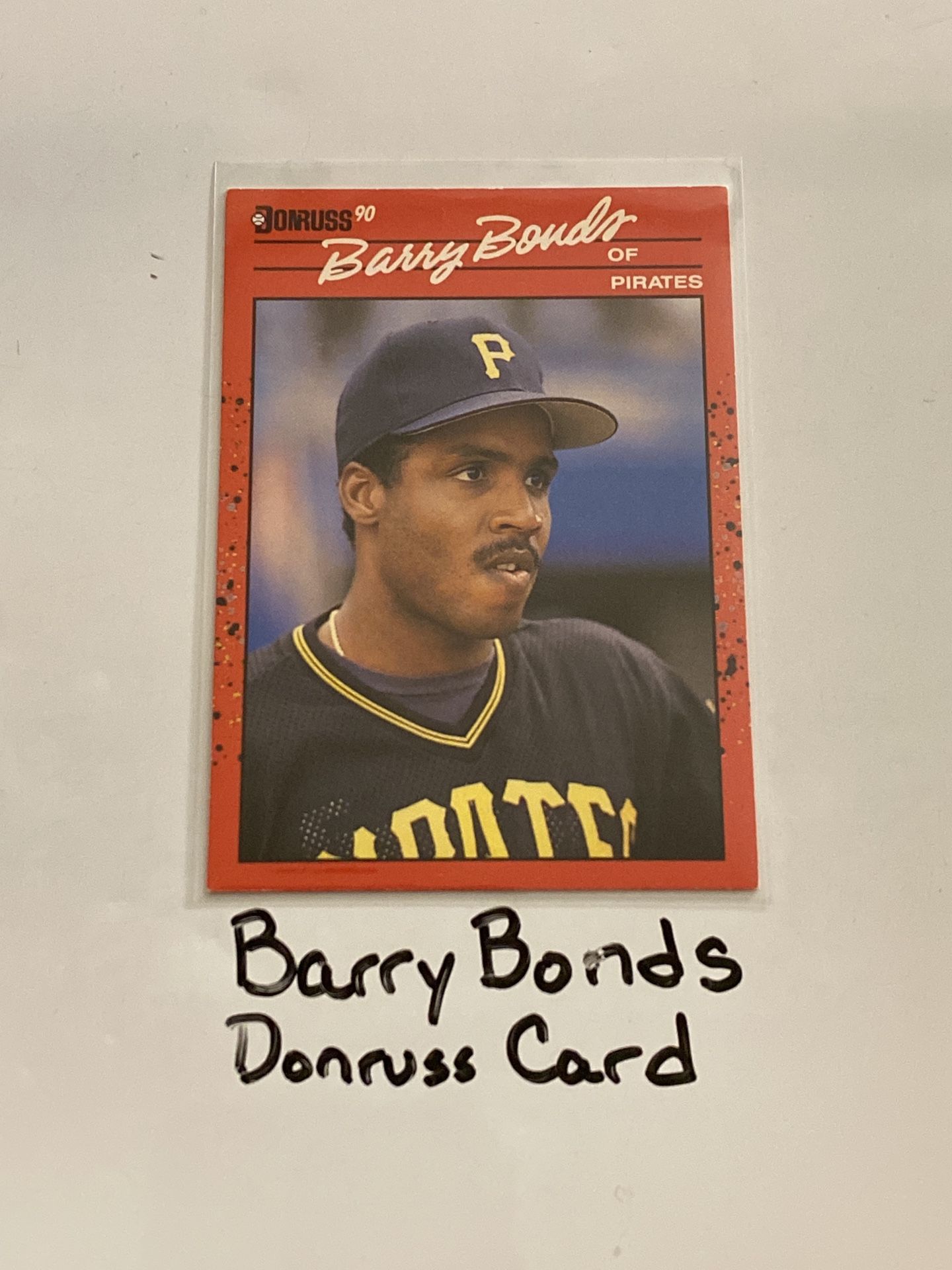 Barry Bonds Pittsburgh Pirates All-Star Outfielder Donruss Card.