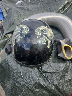Motorcycle Helmet With Skulls