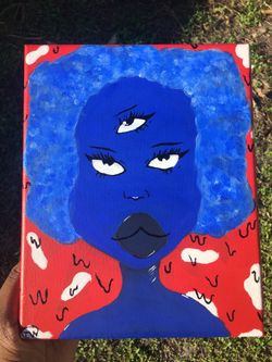 Blue Psychedelic Painting