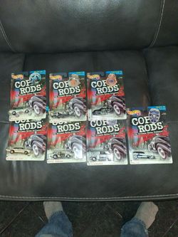 Hot Wheels Cop Rods Die-Cast Cars Lot of 7