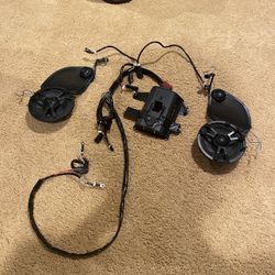 Harley Davidson Boom Audio Stage 2 Amp Speakers And Wiring Harnesses (Complete Set)