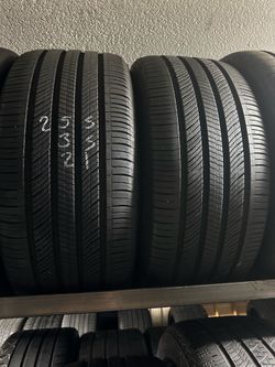 PAIR OF TIRE 255 35 21 HANKOOK 85% LIFE