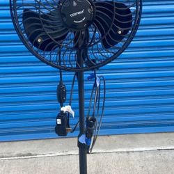 18" 3 Speed Fan With Misters 