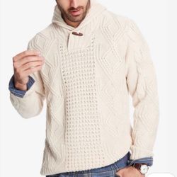 Weatherproof Original Vintage Cream Cable Knit Sweater