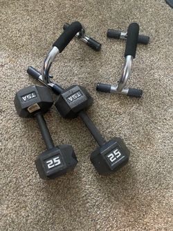Dumbbells and push-up