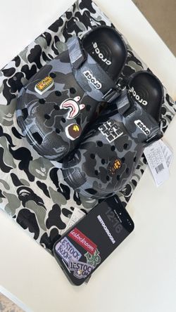 Bape X Croc Clogs