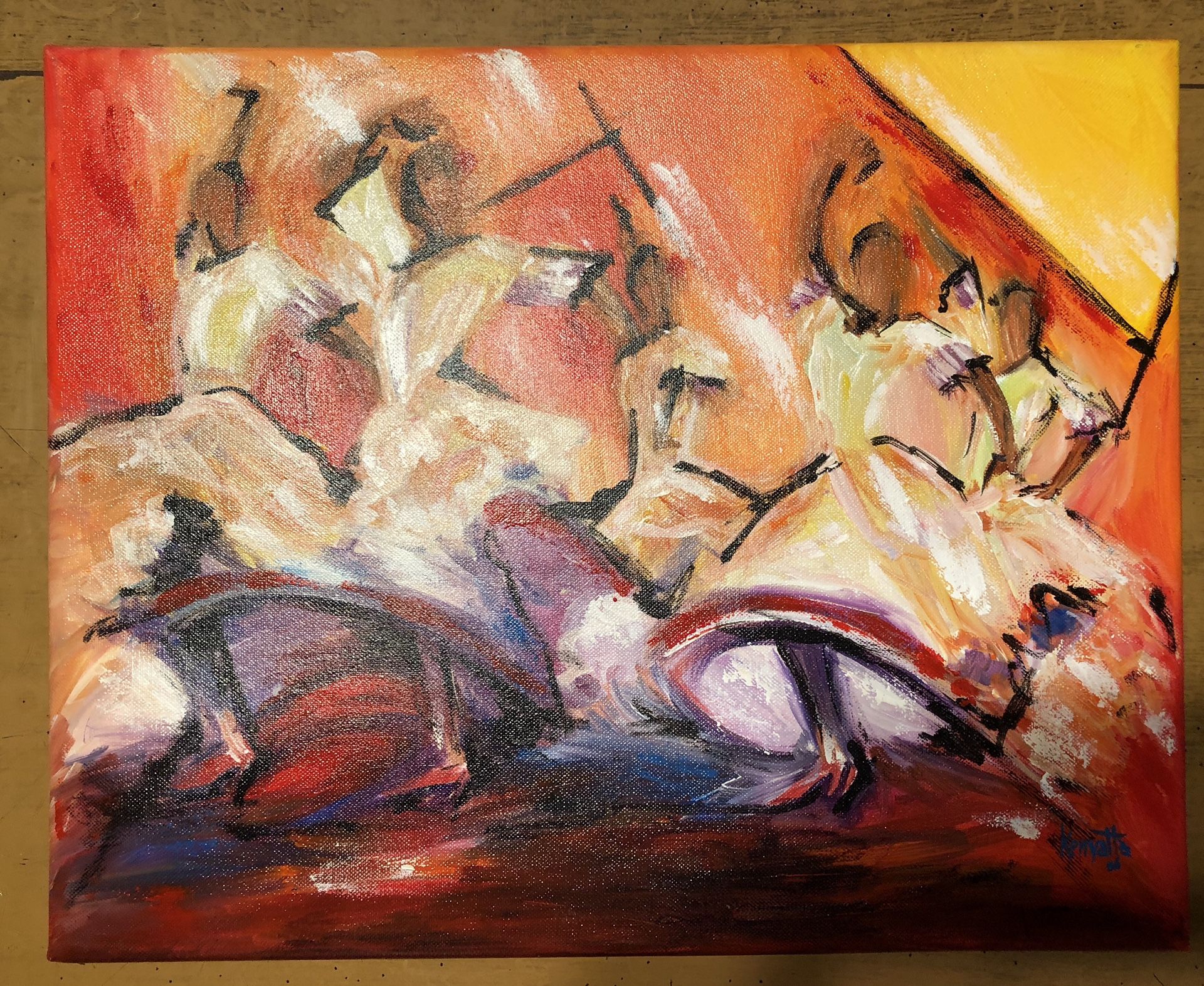 Bell Dancers Painting