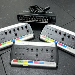 Behringer P-16 Set (3 Mixers + Distribution/Power Unit)