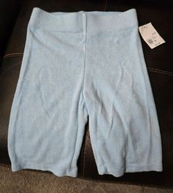 Forever 21 Women's Biker/Leggings Shorts Light Blue, Size Small