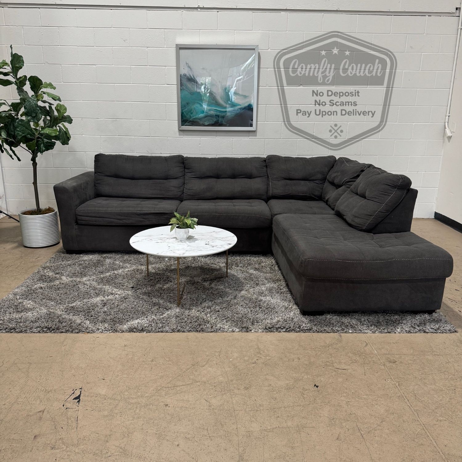 🛋️Gray Sectional Sofa (Delivery Available!! )